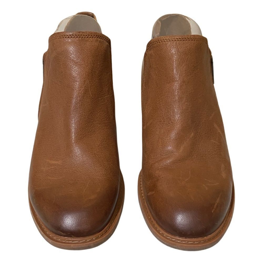 Timberland Sutherlin Bay Brown Leather Heeled Ankle Zip Shootie Boots - Picture 3 of 10